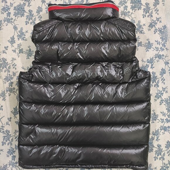 Moncler Black Concealable Hooded Vest - Picture 3 of 11